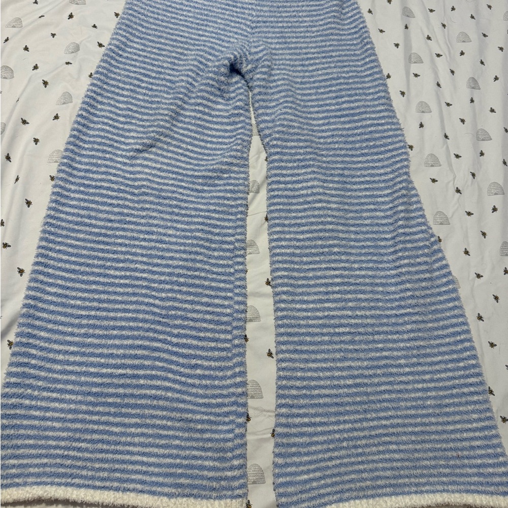 Pink Republic Blue and White Striped Knit Pants